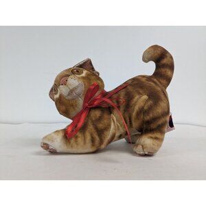 Vintage Dakin Brushcreek Creative Sophisticats Cat W/ Ribbon 1993 Stuffed Animal